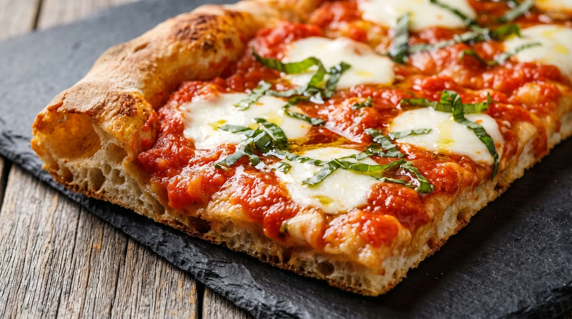 Artisan square-cut pizza from Pittston
